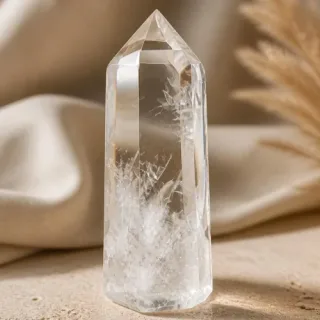 Clear Quartz Crystal Point Tower