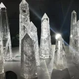 Rose Quartz Crystal Cluster & Tower Set